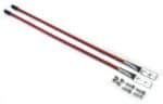 Boss/Western/Hiniker set of red snow plow blade guide markers - 27" long