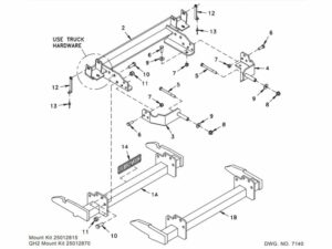 Hiniker Plow Mount - 2011-2012 Chevy/GMC 2500/3500, 25012870