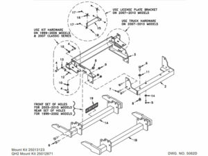 Hiniker Plow Mount 99-10 Chevy/GMC Silverado/Sierra, 25013123